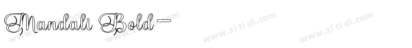 Mandali Bold字体转换